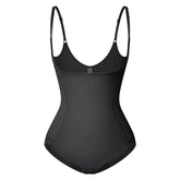 Women's Tummy Control Shapewear Bodysuit – Waist Trainer with Open Bust